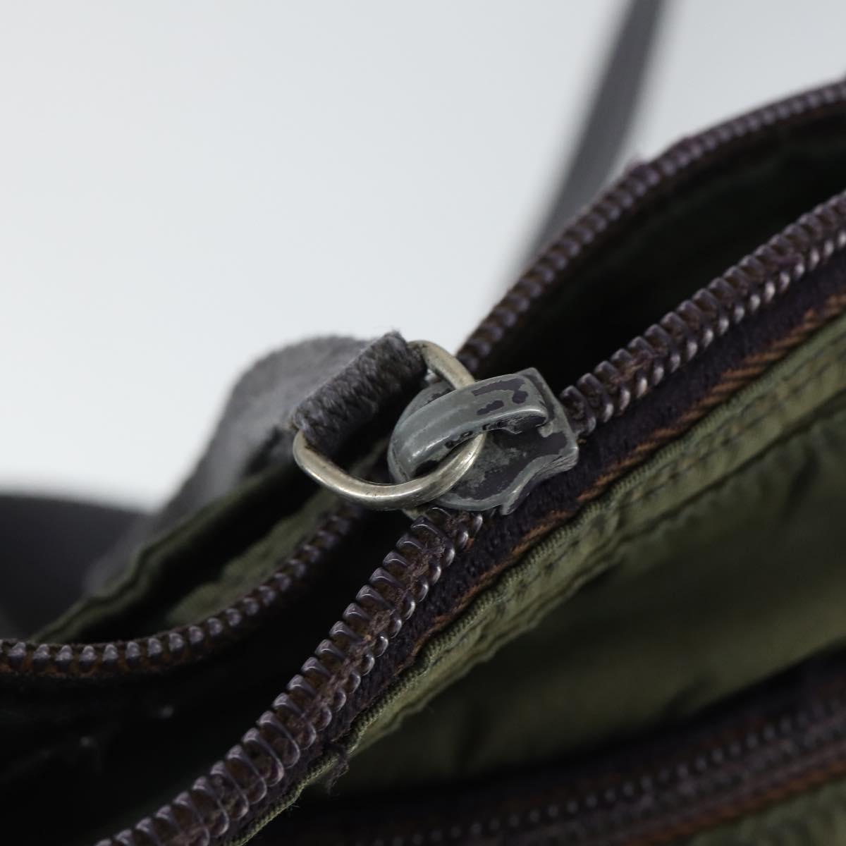 PRADA Shoulder Bag Nylon 2 Set Khaki Auth ti3736