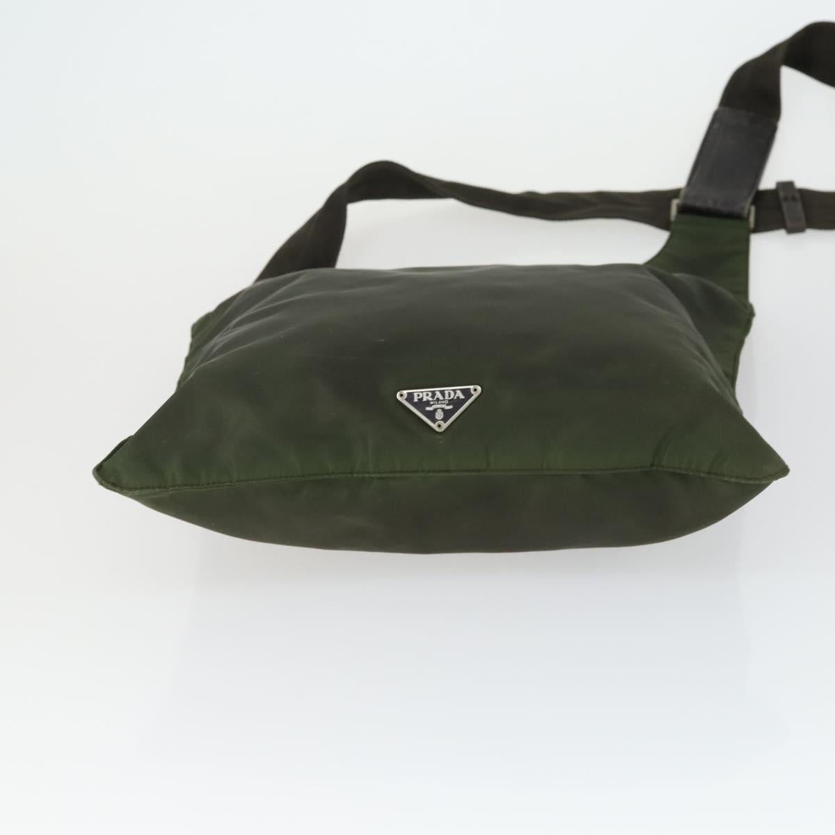 PRADA Shoulder Bag Nylon 2 Set Khaki Auth ti3736