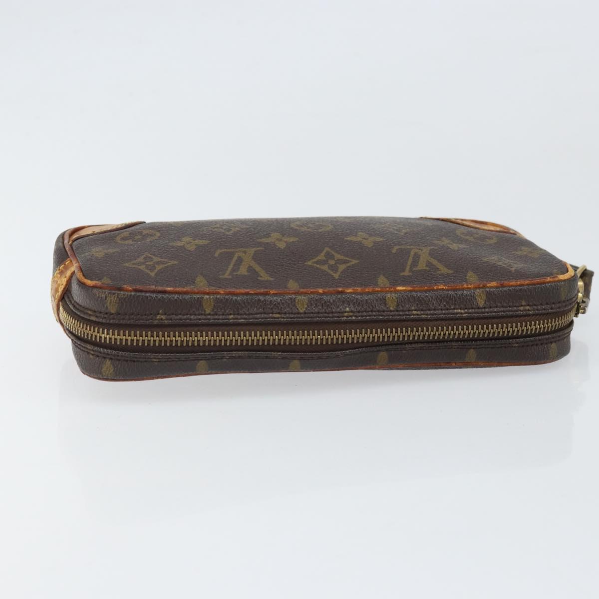 LOUIS VUITTON Monogram Marly Dragonne PM Clutch Bag M51827 LV Auth ti3775