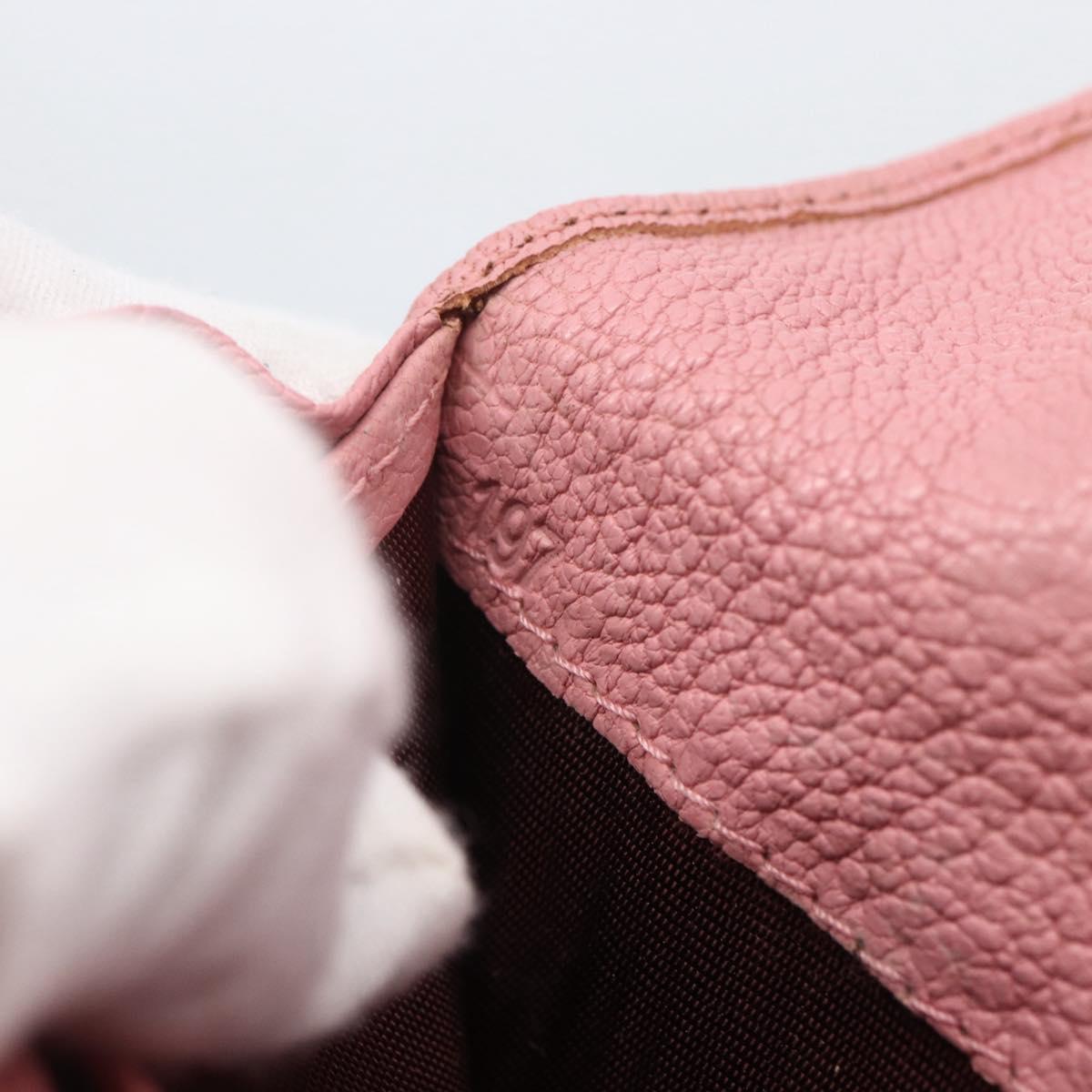 Miu Miu Long Wallet Leather Pink Auth ti3779