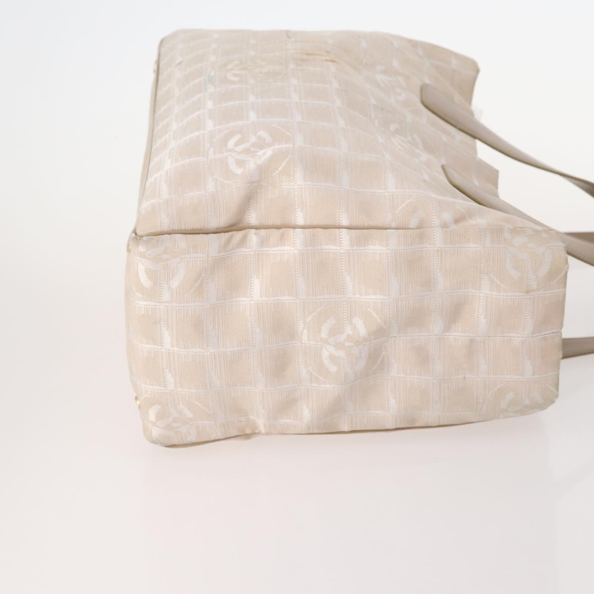 CHANEL New Travel line Tote Bag Nylon 4 Set Black Beige CC Auth ti3790