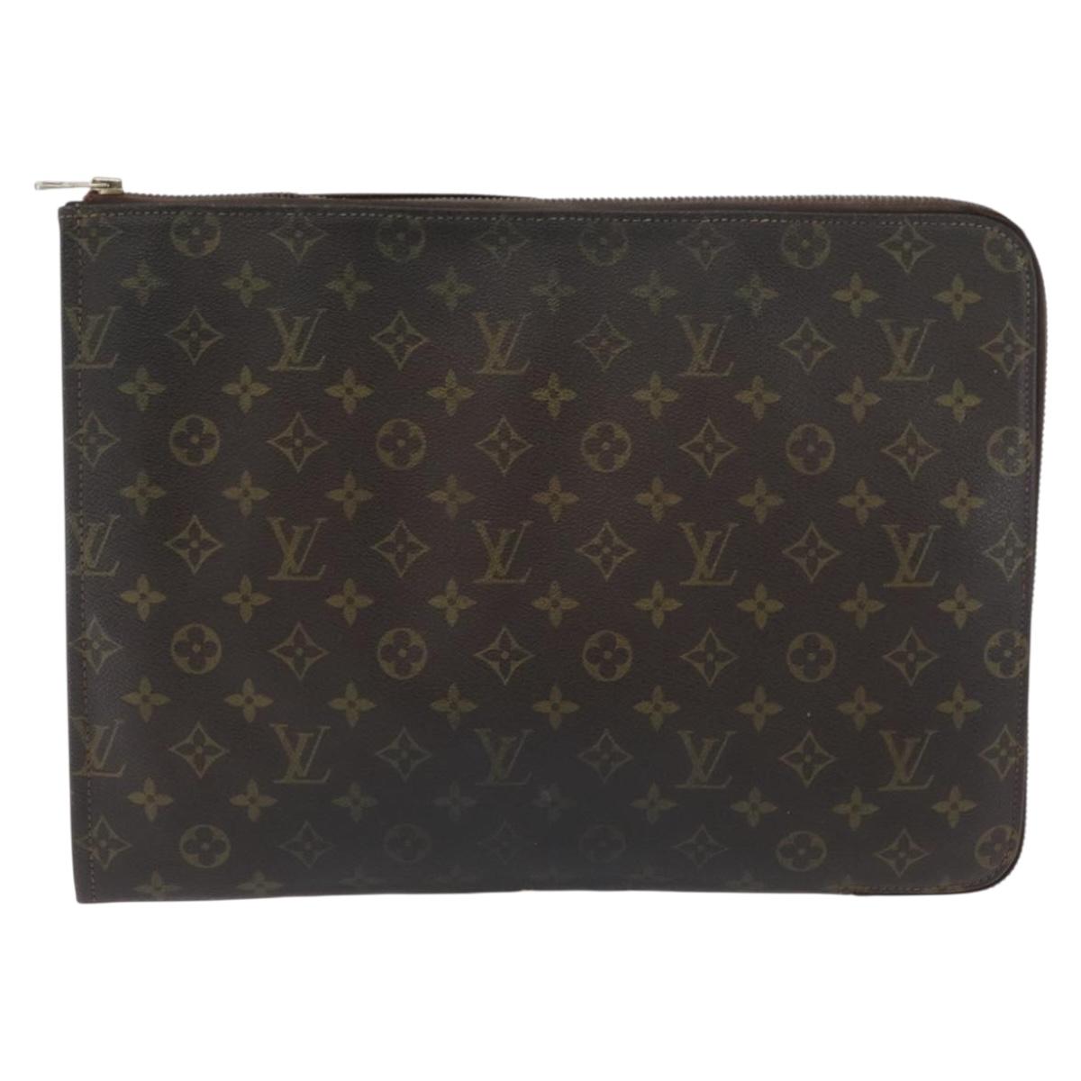 LOUIS VUITTON Monogram Posh Documents Briefcase M53457 LV Auth ti3808