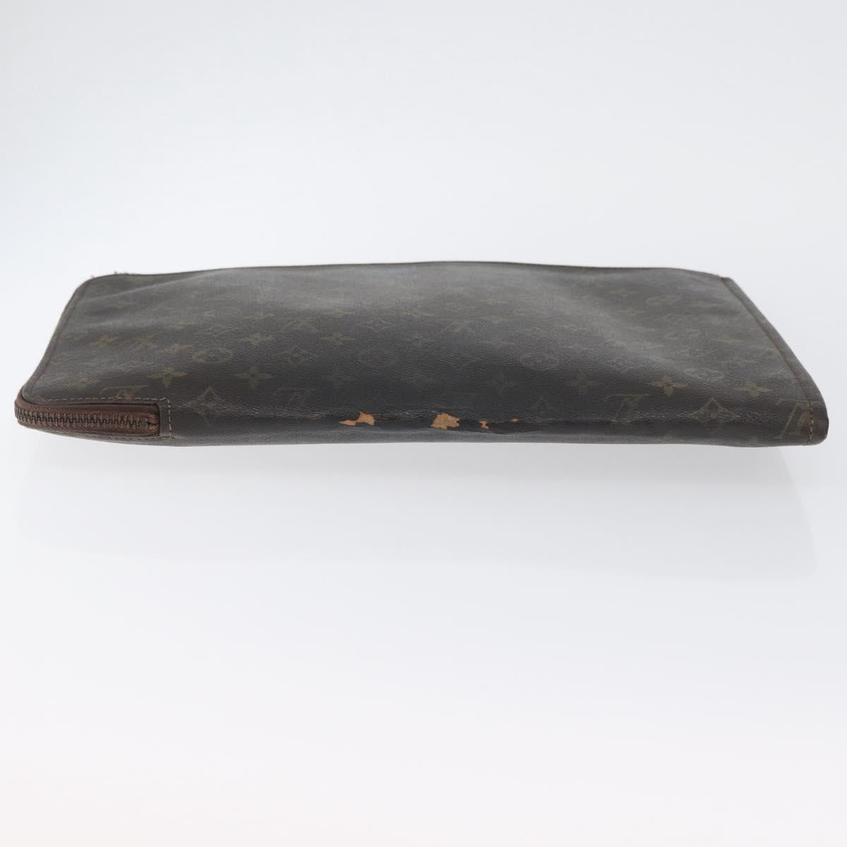 LOUIS VUITTON Monogram Posh Documents Briefcase M53457 LV Auth ti3808