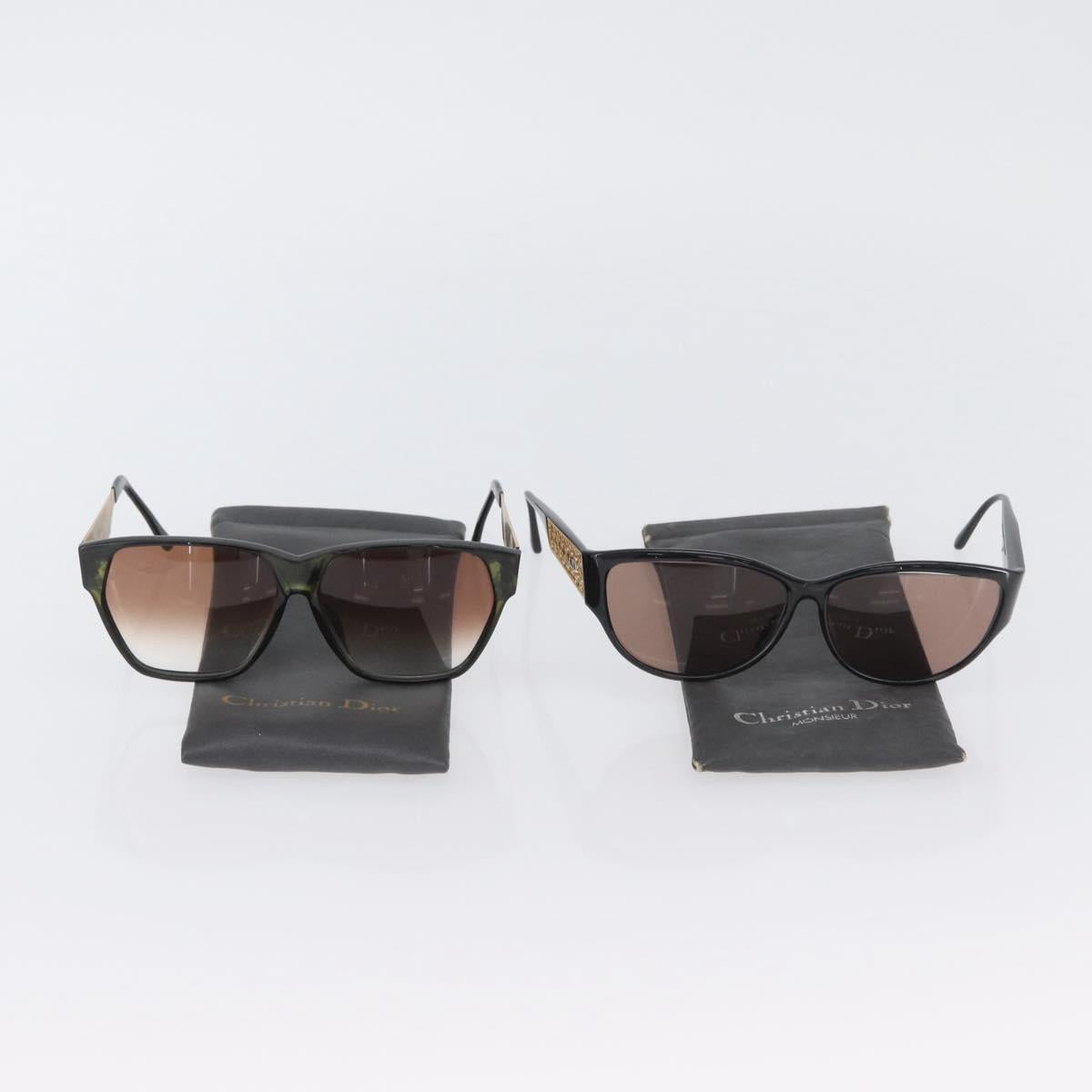Christian Dior Sunglasses 2 Set Black Auth ti3815
