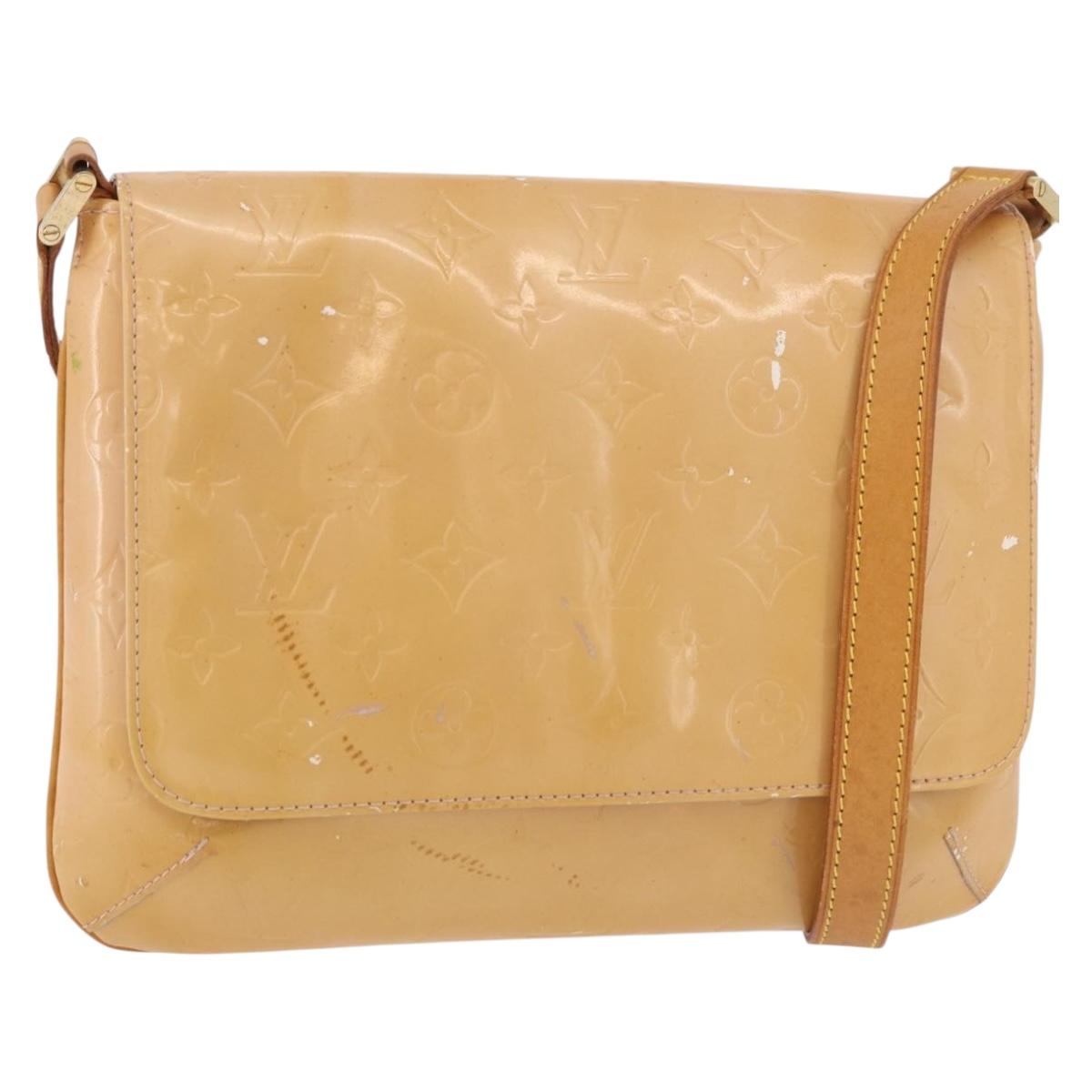 LOUIS VUITTON Vernis Thompson Street Bag Marshmallow Pink M91070 Auth ti3834