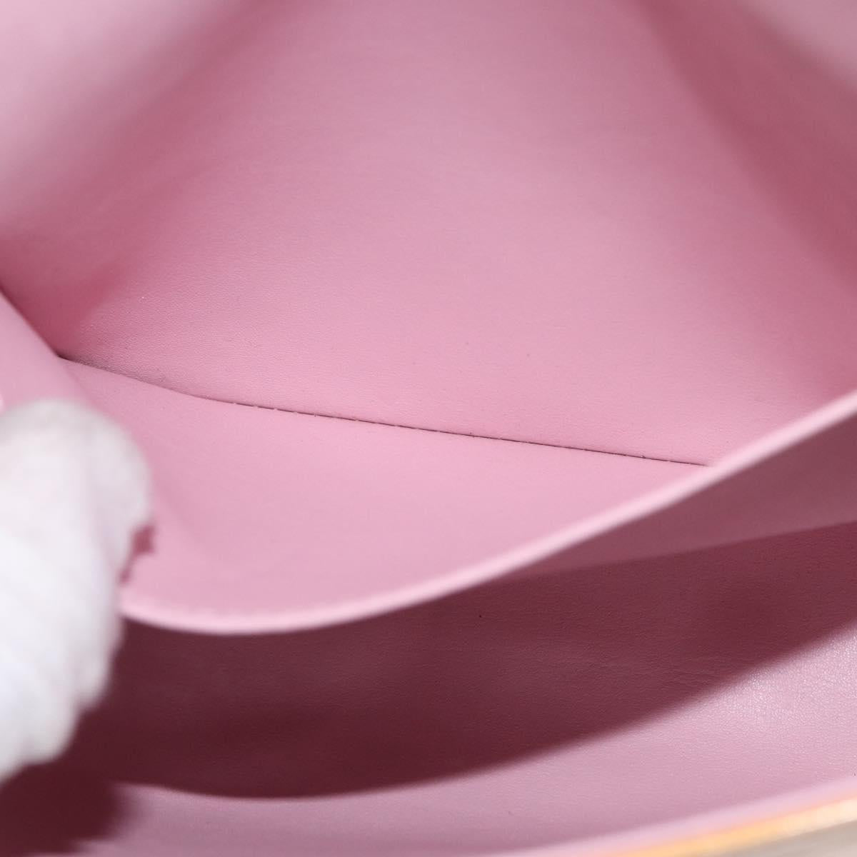 LOUIS VUITTON Vernis Thompson Street Bag Marshmallow Pink M91070 Auth ti3834