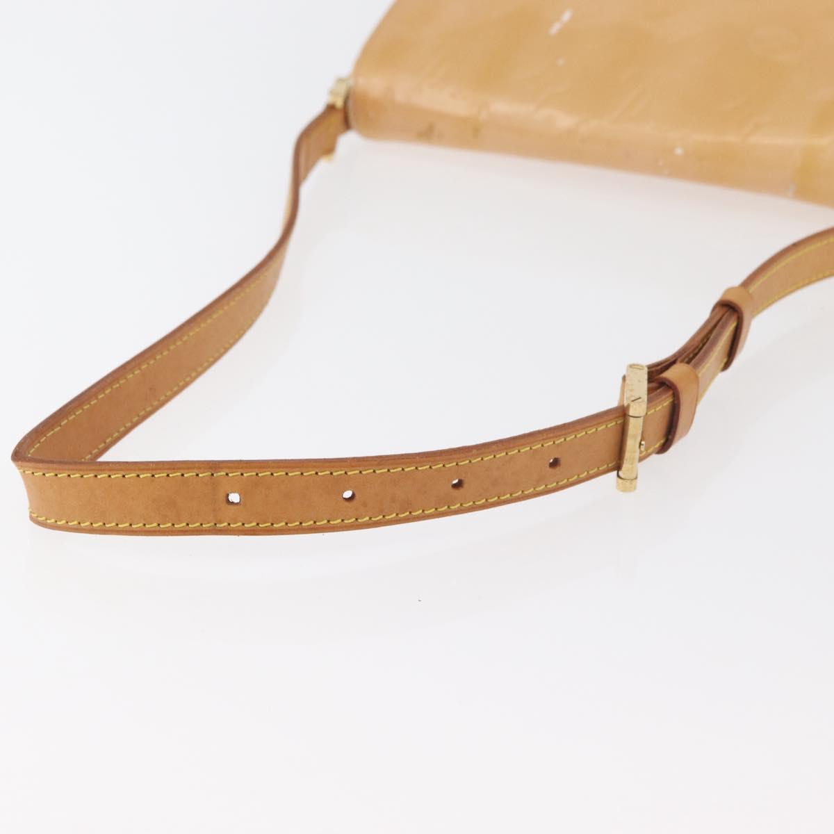 LOUIS VUITTON Vernis Thompson Street Bag Marshmallow Pink M91070 Auth ti3834