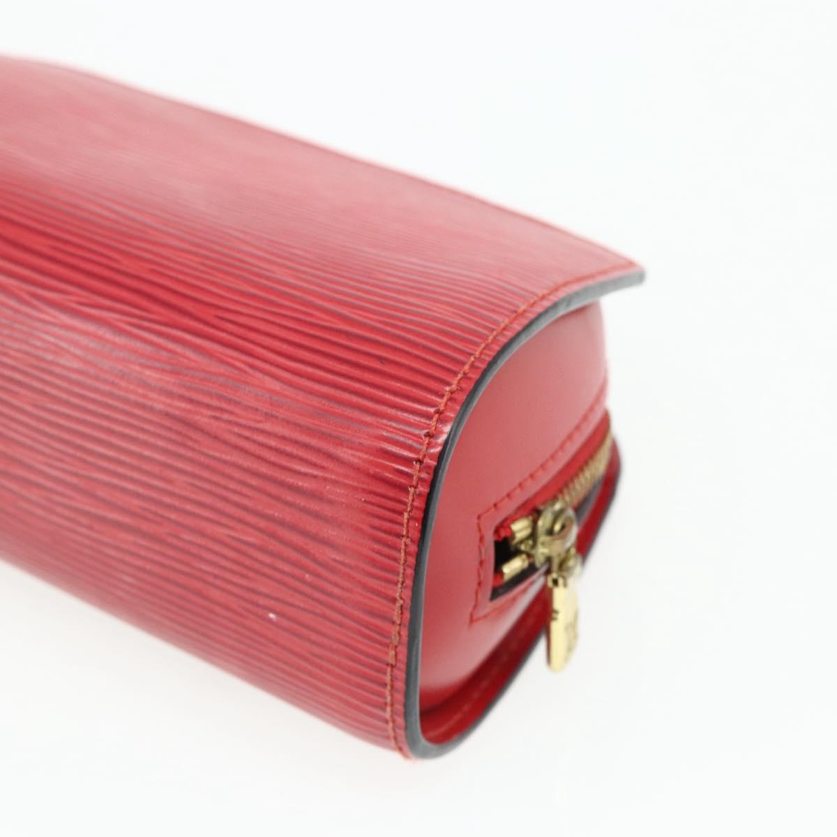 LOUIS VUITTON Epi Dauphine PM Pouch Castilian Red M48447 LV Auth ti3837