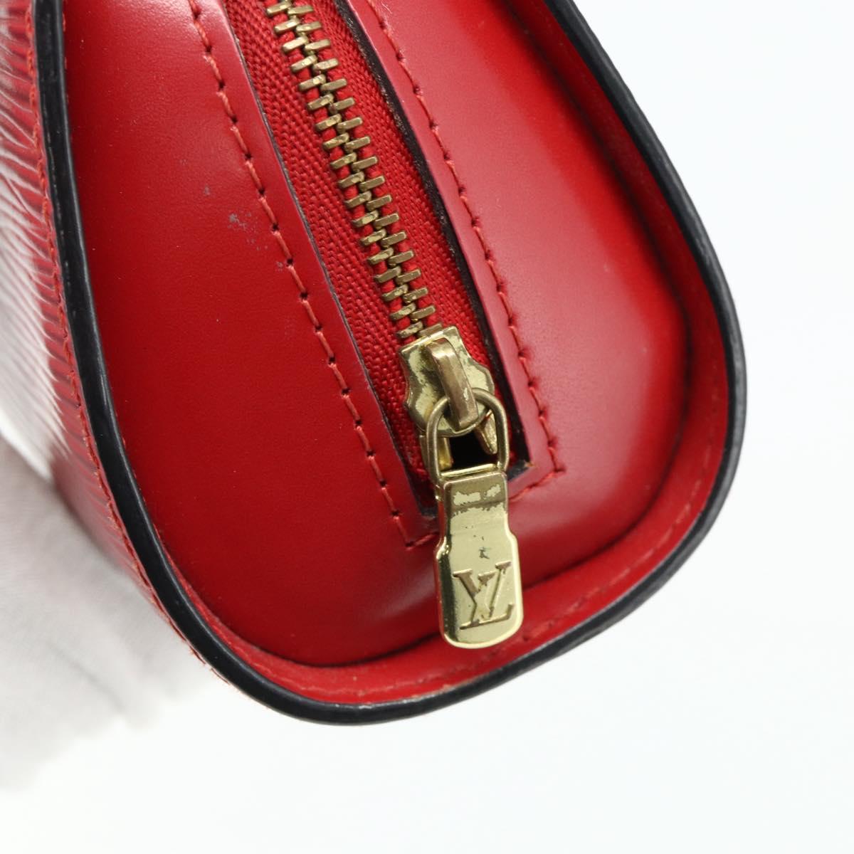 LOUIS VUITTON Epi Dauphine PM Pouch Castilian Red M48447 LV Auth ti3837