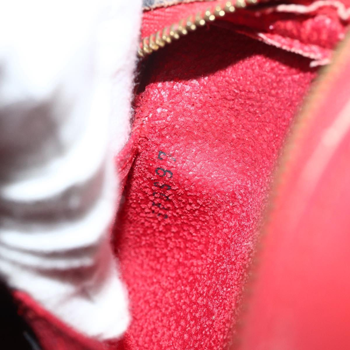 LOUIS VUITTON Epi Dauphine PM Pouch Castilian Red M48447 LV Auth ti3837