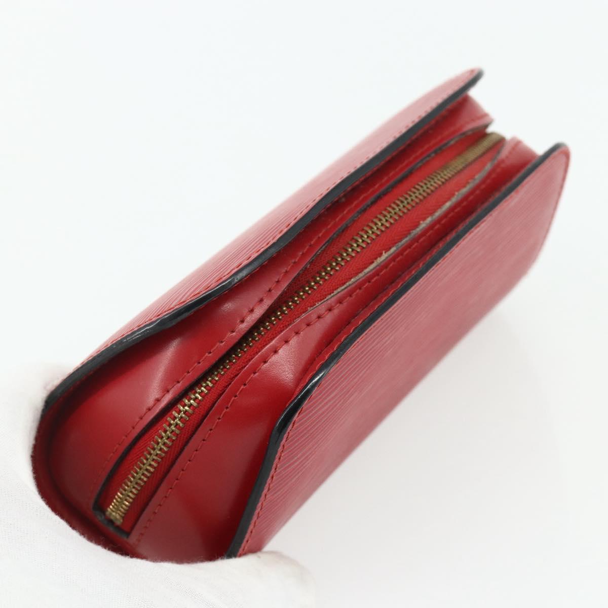 LOUIS VUITTON Epi Dauphine PM Pouch Castilian Red M48447 LV Auth ti3837