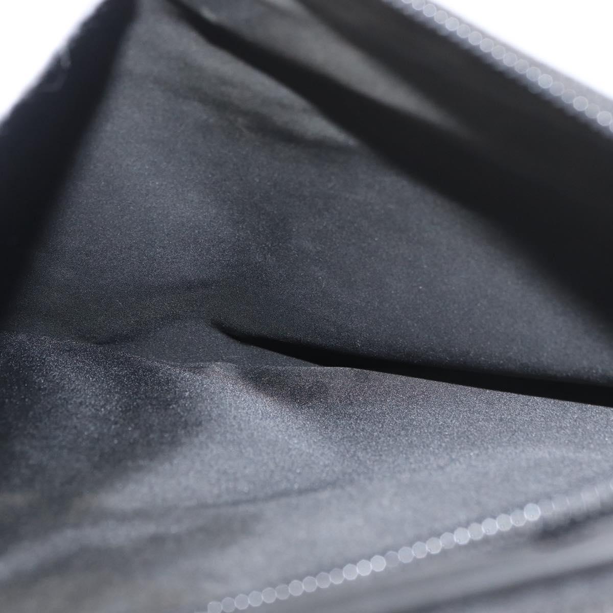 PRADA Business Bag Nylon Black Silver Auth ti3842