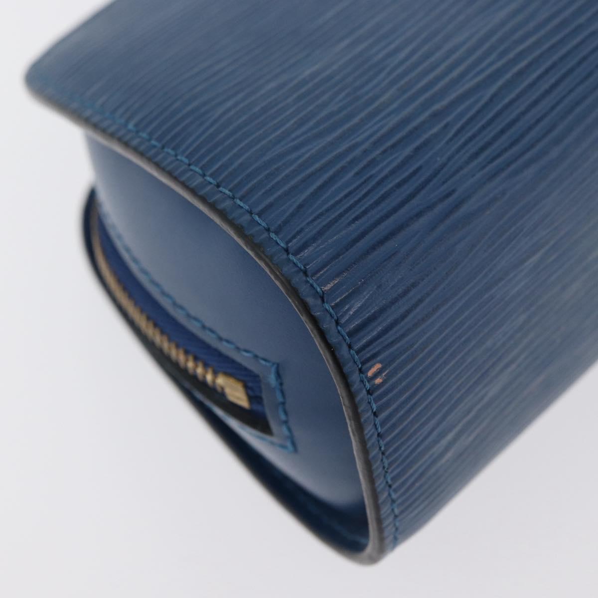 LOUIS VUITTON Epi Dauphine PM Pouch Blue M48445 LV Auth ti3870