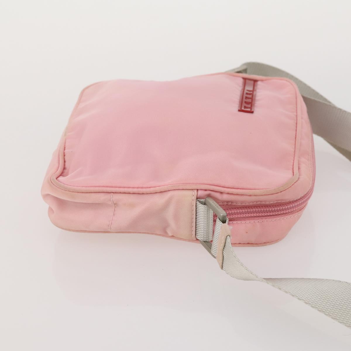 PRADA Sports Hand Bag Nylon 3 Set Black Pink khaki Auth ti3874