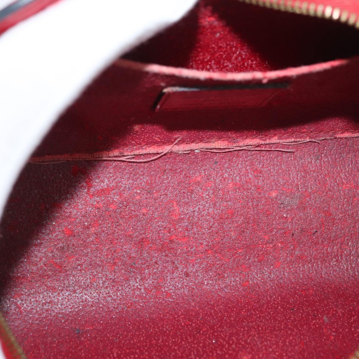 LOUIS VUITTON Epi Dauphine PM Pouch Castilian Red M48447 LV Auth ti3880