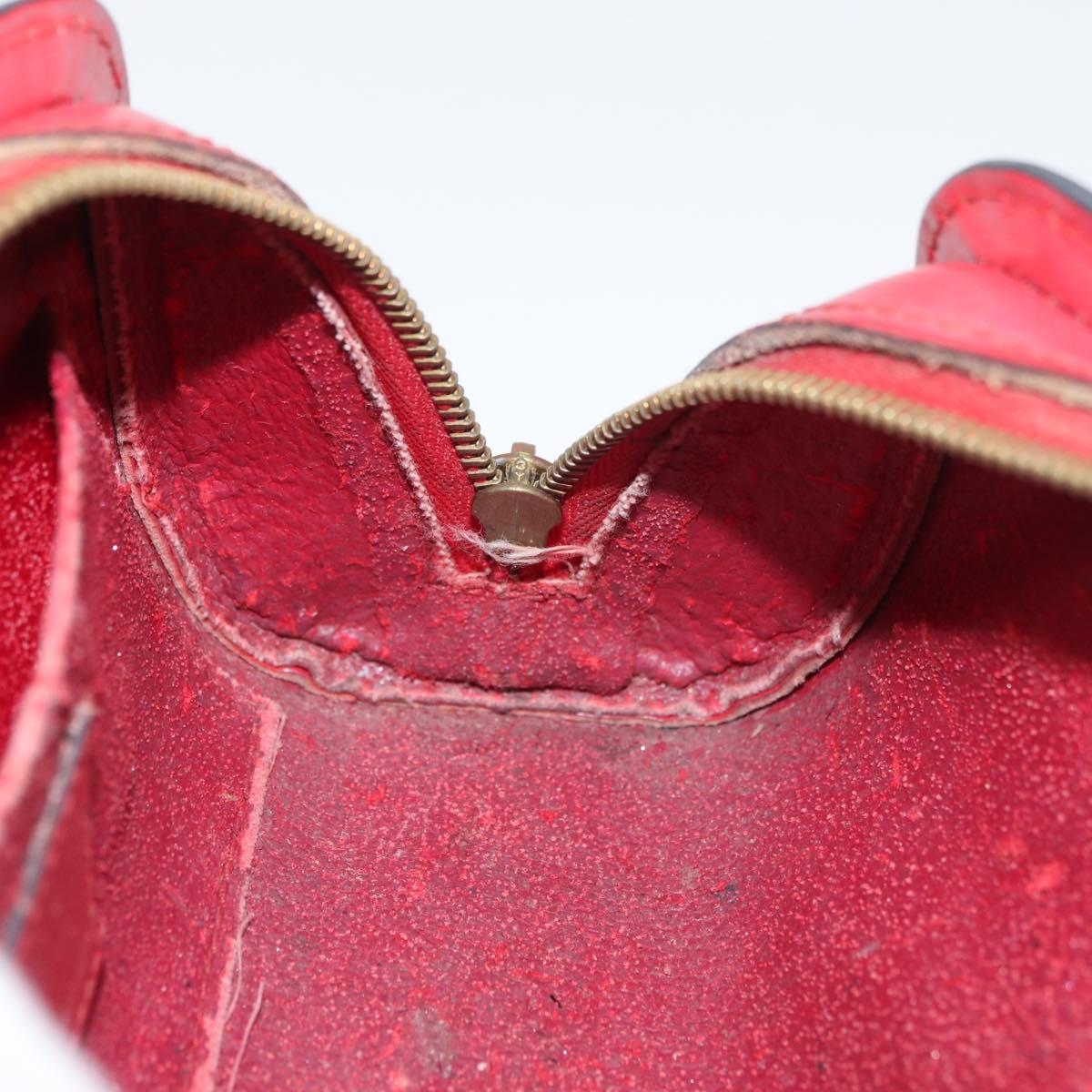 LOUIS VUITTON Epi Dauphine PM Pouch Castilian Red M48447 LV Auth ti3880