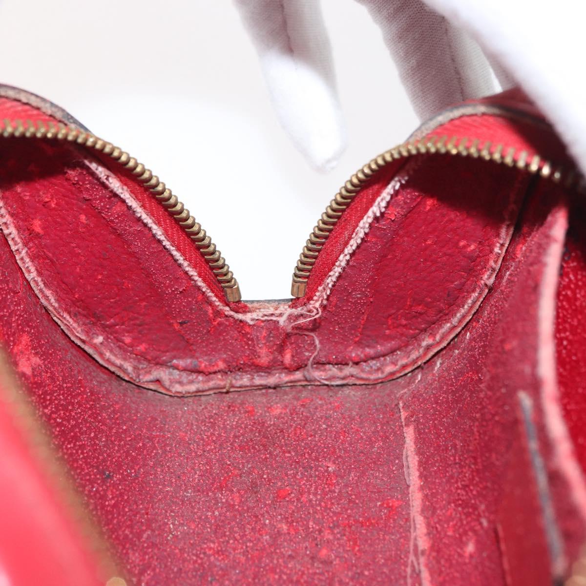 LOUIS VUITTON Epi Dauphine PM Pouch Castilian Red M48447 LV Auth ti3880