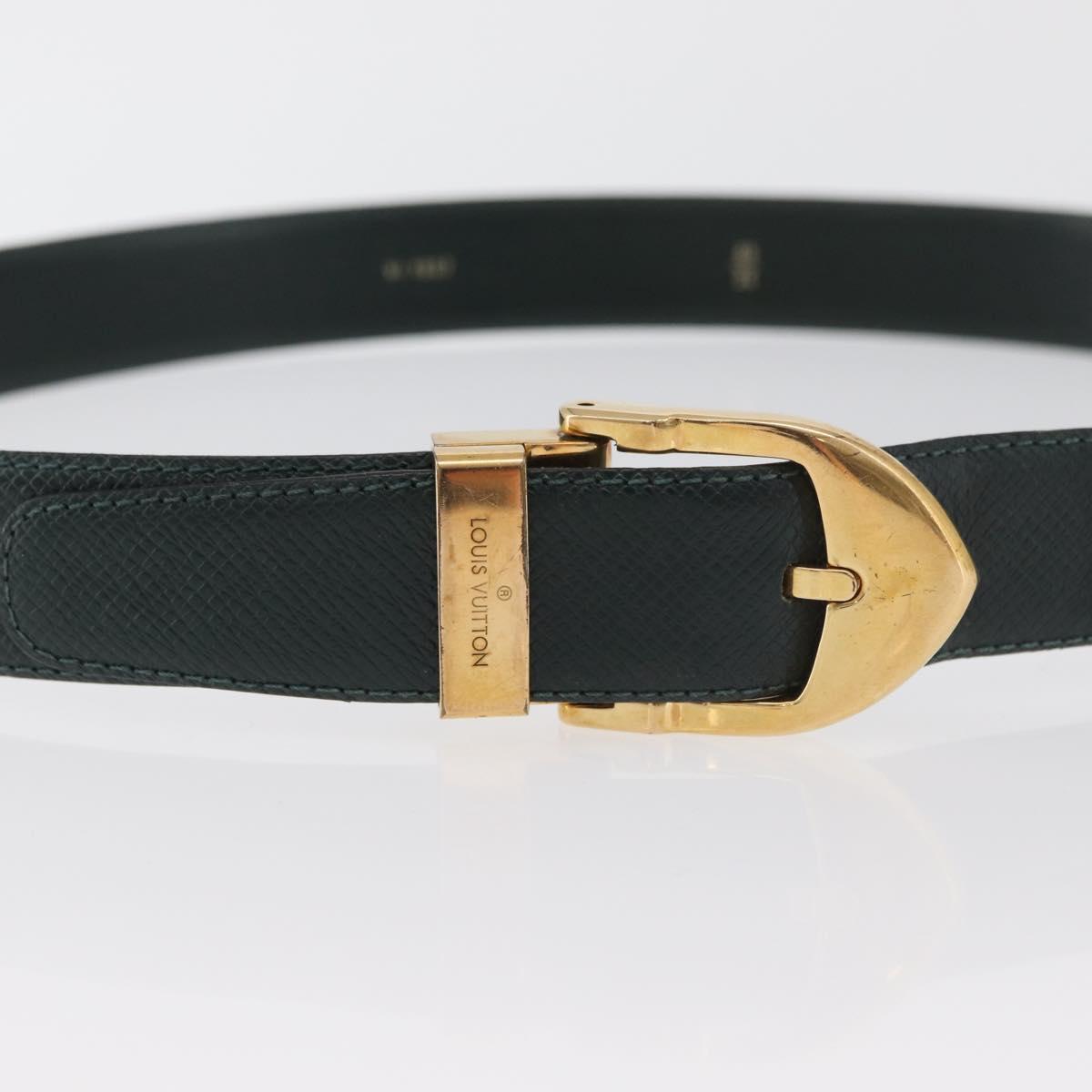 LOUIS VUITTON Taiga Leather Ceinture Classic Belt 39.8"" Epicea LV Auth ti3883
