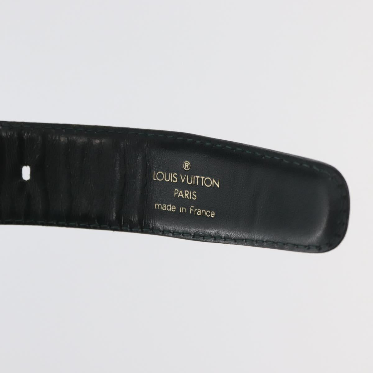 LOUIS VUITTON Taiga Leather Ceinture Classic Belt 39.8"" Epicea LV Auth ti3883
