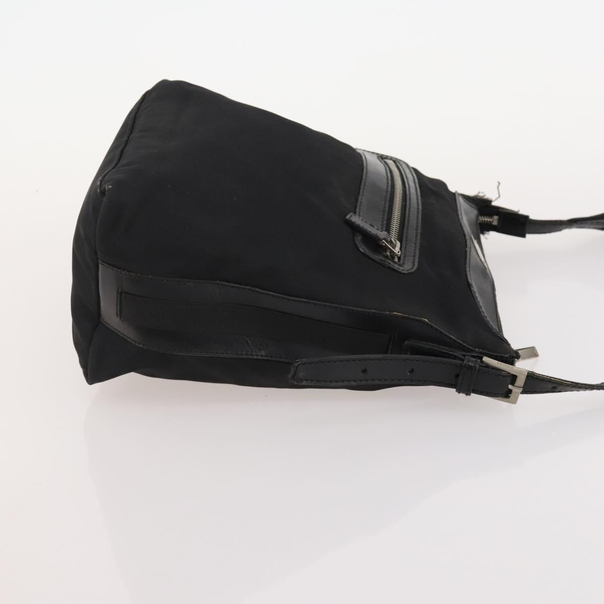 GUCCI GG Canvas Shoulder Bag Nylon 3 Set Beige Black Auth ti3900
