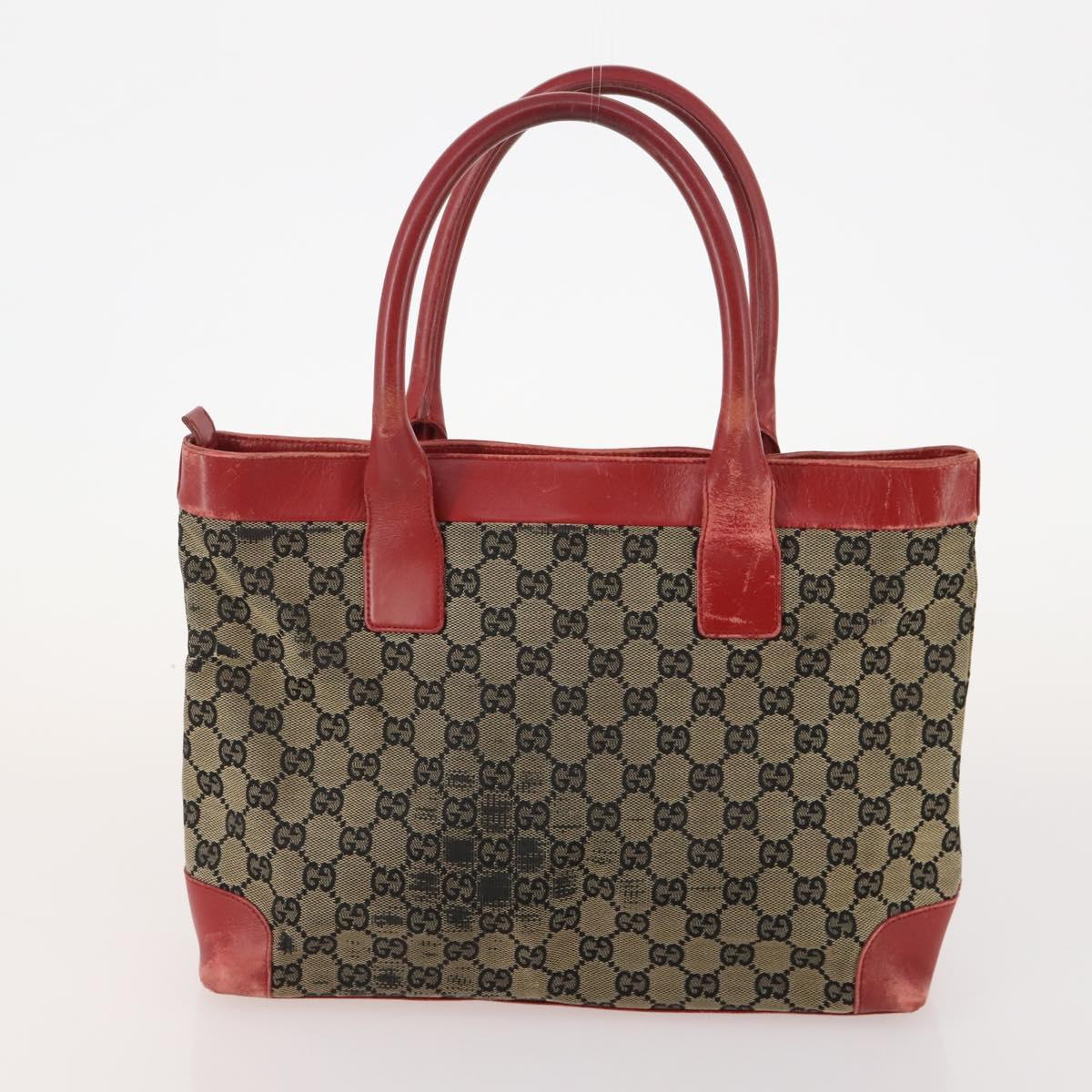 GUCCI GG Canvas Shoulder Bag Nylon 3 Set Beige Black Auth ti3900