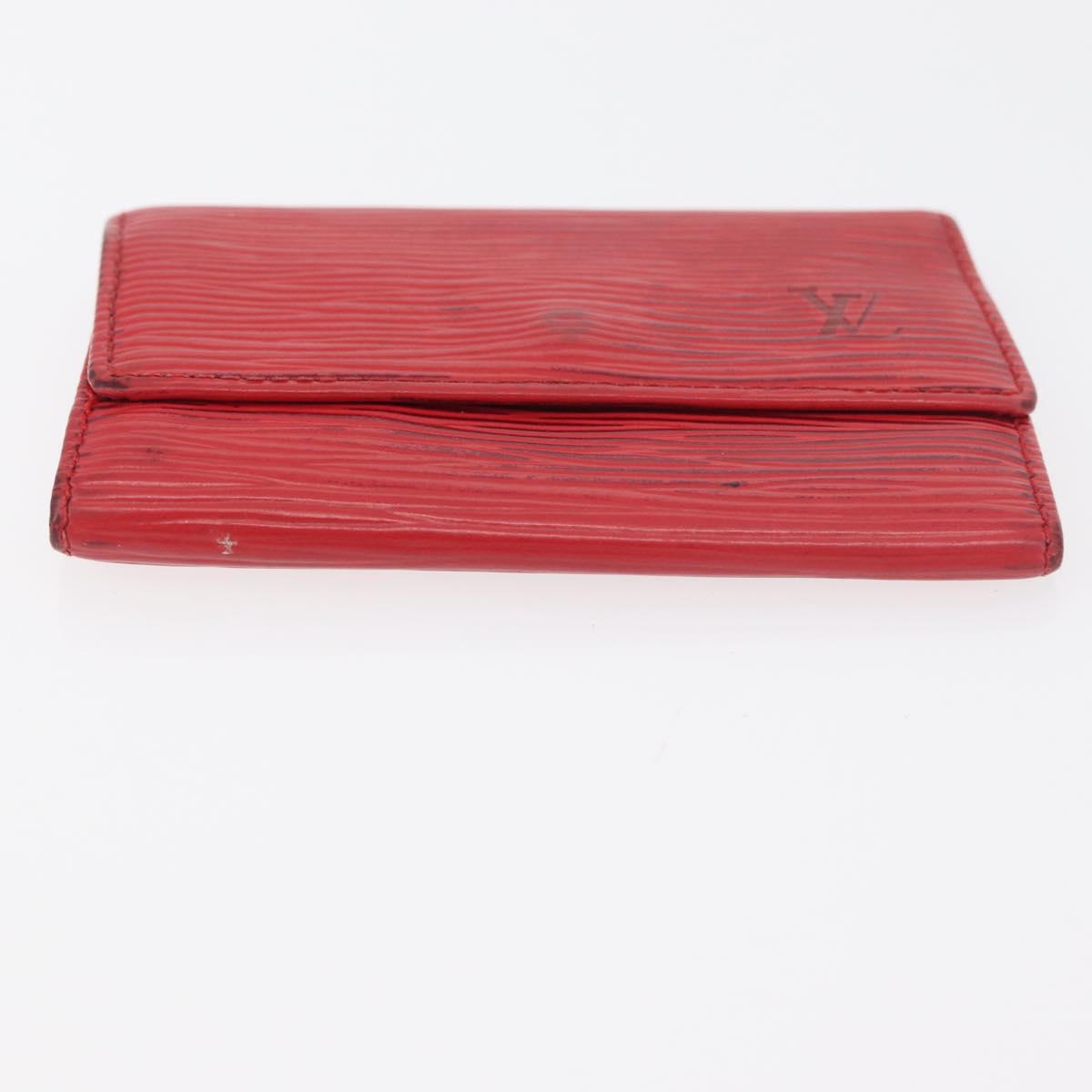 LOUIS VUITTON Monogram Epi Wallet 5 Set Red Damier Azur LV Auth ti3908
