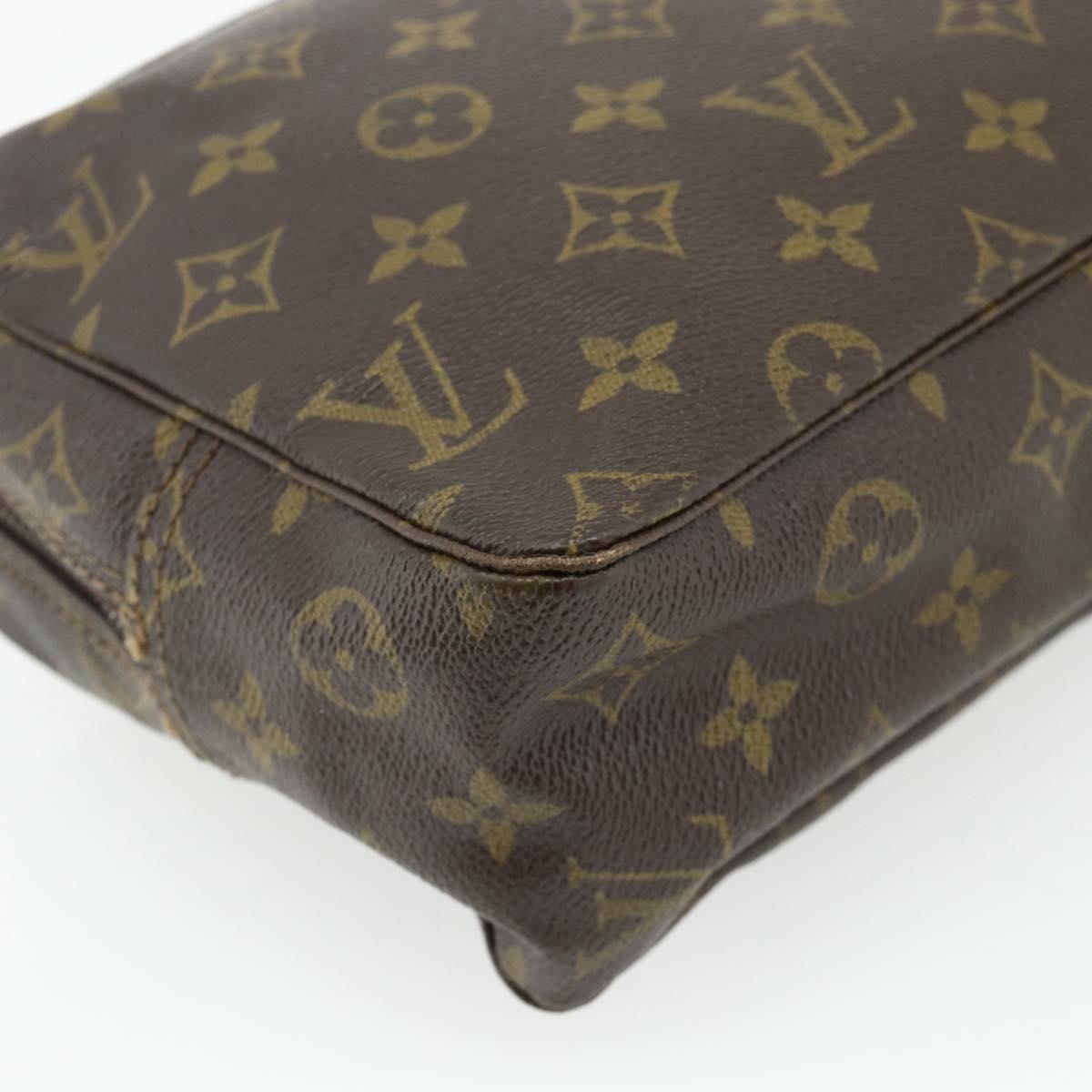 LOUIS VUITTON Monogram Trousse Toilette 28 Clutch Bag M47522 LV Auth ti3912