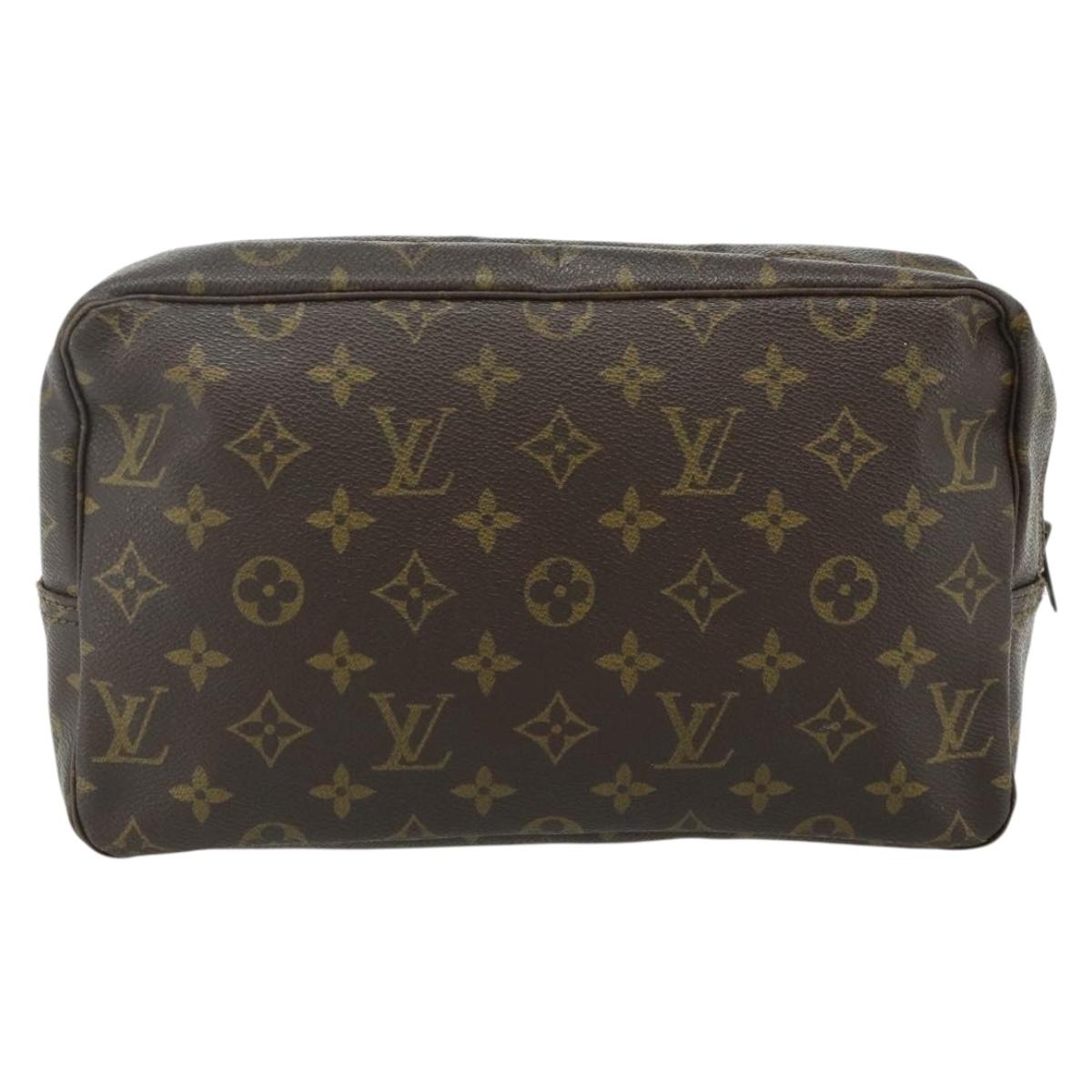 LOUIS VUITTON Monogram Trousse Toilette 28 Clutch Bag M47522 LV Auth ti3912