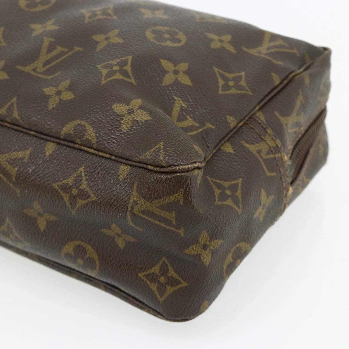 LOUIS VUITTON Monogram Trousse Toilette 28 Clutch Bag M47522 LV Auth ti3912