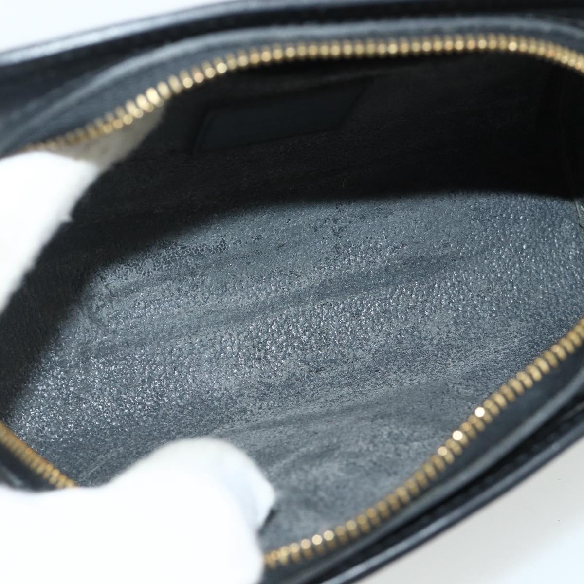 LOUIS VUITTON Epi Dauphine PM Pouch Black M48442 LV Auth ti3913