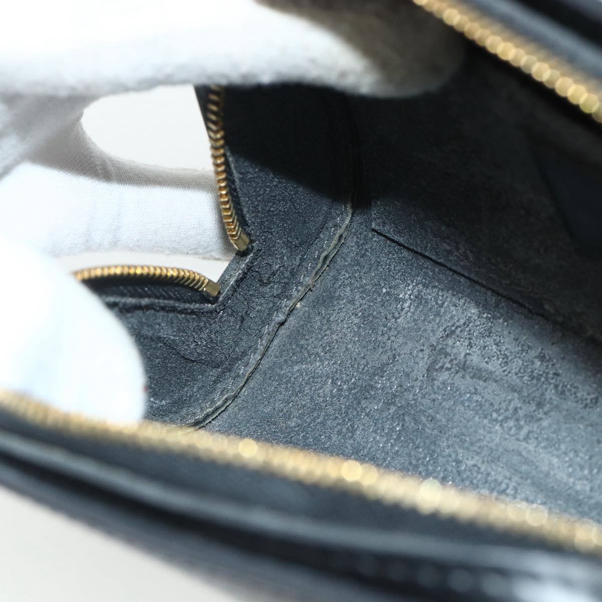 LOUIS VUITTON Epi Dauphine PM Pouch Black M48442 LV Auth ti3913