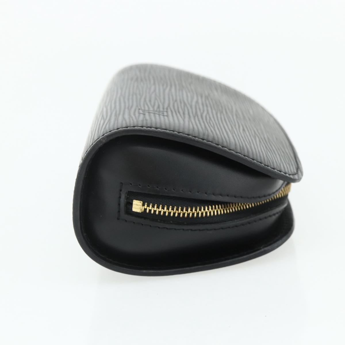 LOUIS VUITTON Epi Dauphine PM Pouch Black M48442 LV Auth ti3913