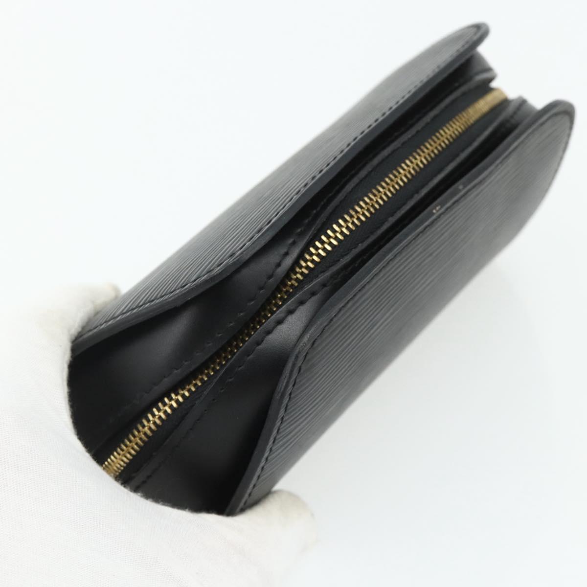LOUIS VUITTON Epi Dauphine PM Pouch Black M48442 LV Auth ti3913