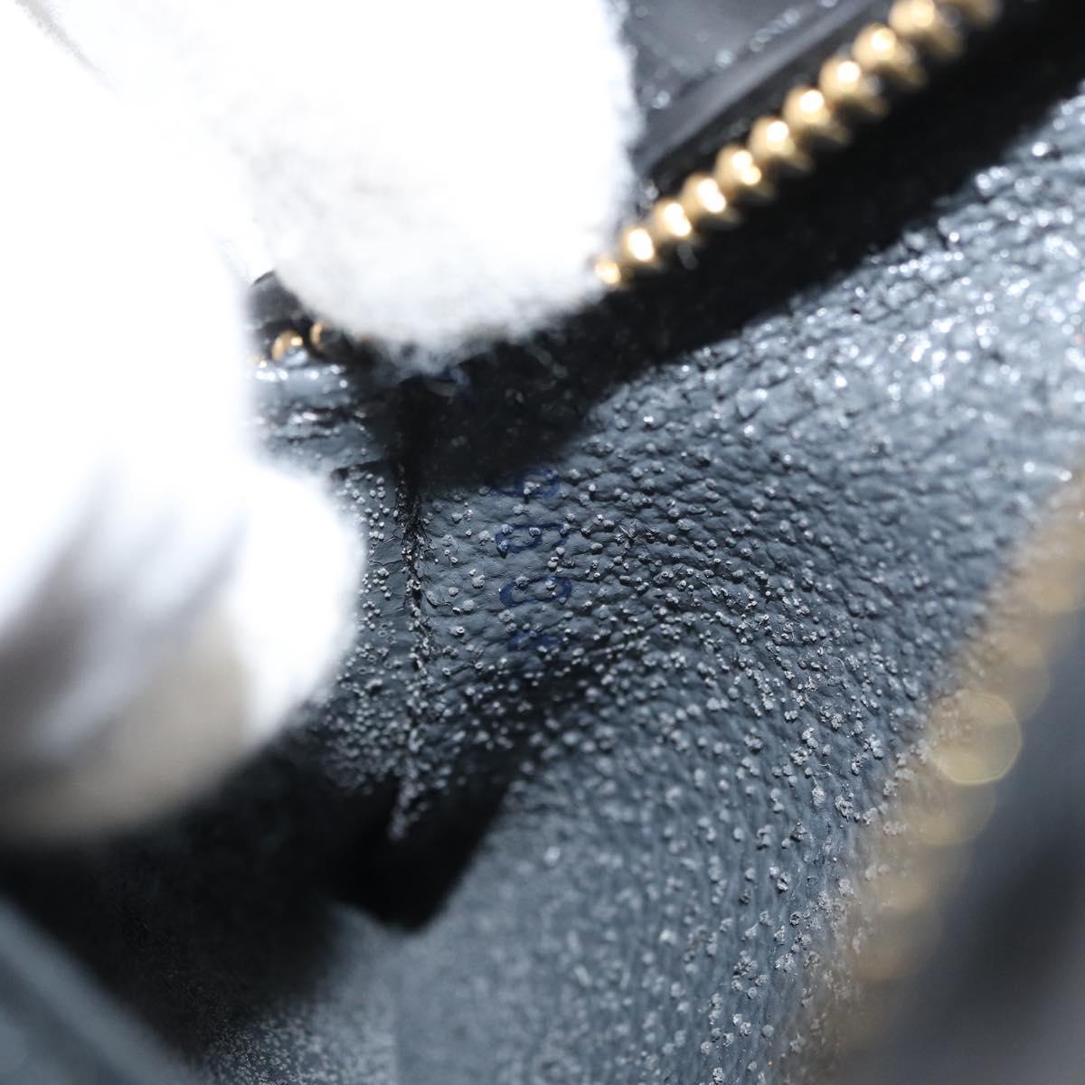 LOUIS VUITTON Epi Dauphine PM Pouch Black M48442 LV Auth ti3914