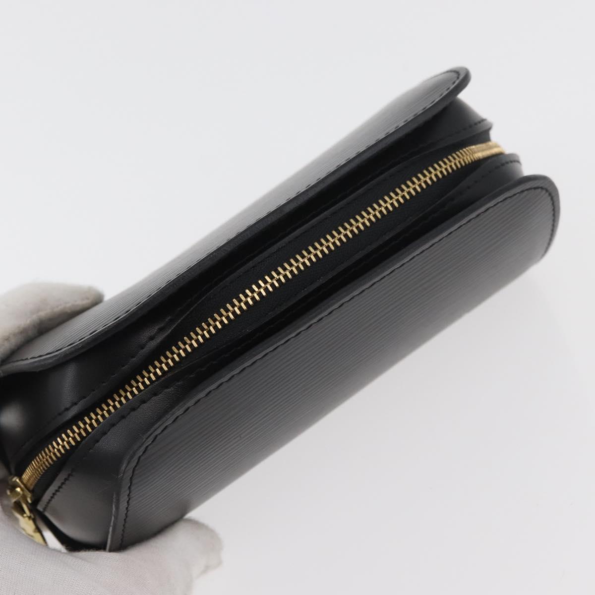 LOUIS VUITTON Epi Dauphine PM Pouch Black M48442 LV Auth ti3914