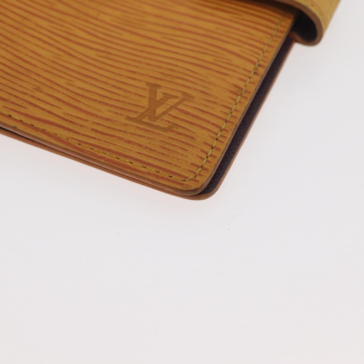 LOUIS VUITTON Epi Agenda PM Day Planner Cover Yellow R20059 LV Auth ti3915