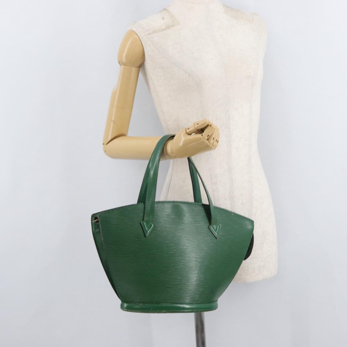 LOUIS VUITTON Epi Saint Jacques Hand Bag Green M52274 LV Auth ti3917