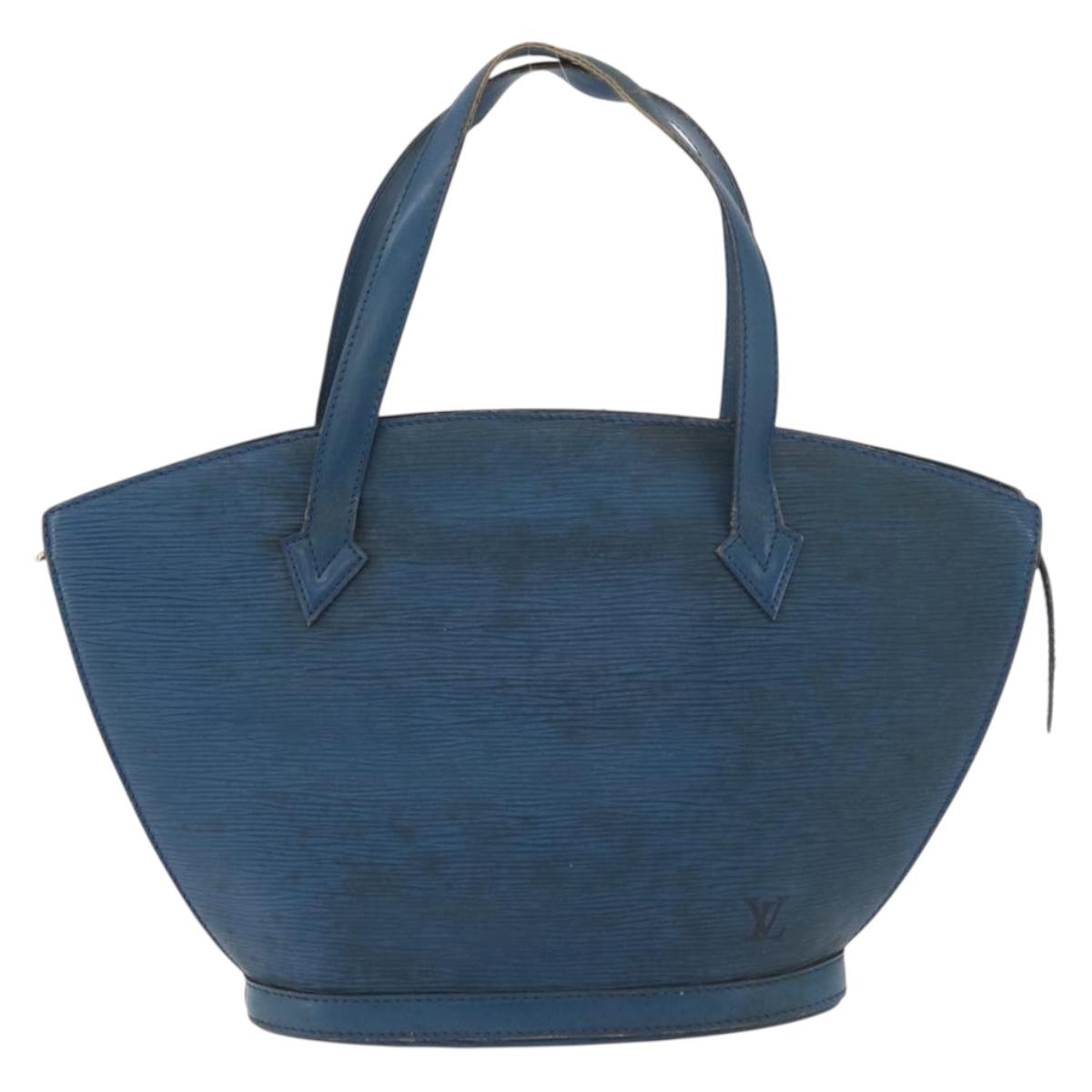 LOUIS VUITTON Epi Saint Jacques Shoulder Bag Blue M52275 LV Auth ti3918