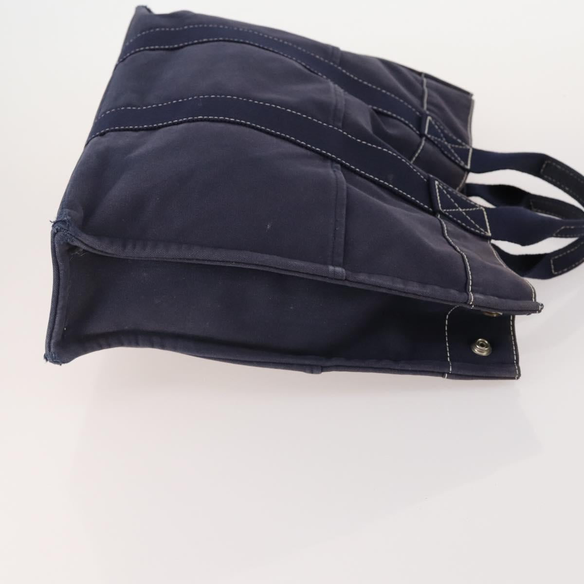 HERMES Fourre Tout Hand Bag cotton 4 Set Black Red gray Auth ti3922