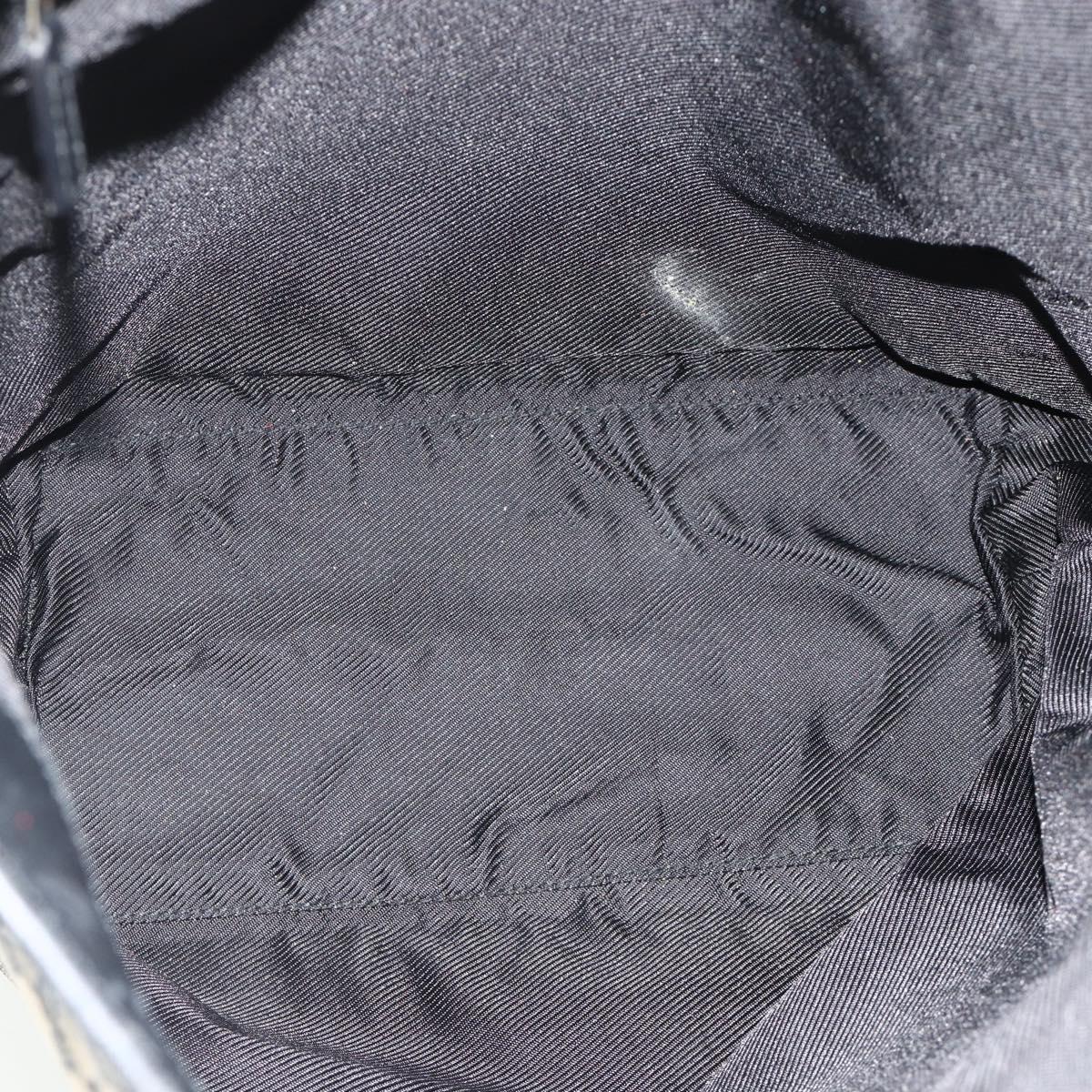GUCCI GG Canvas Tote Bag Black Gold 002 1098 Auth ti3925