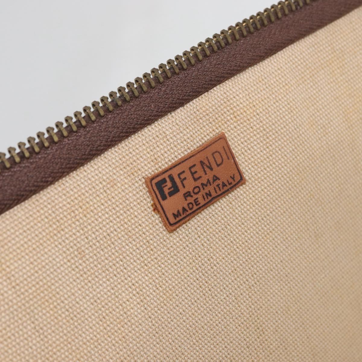FENDI Zucca Canvas Trunk Black Brown Auth ti3936A