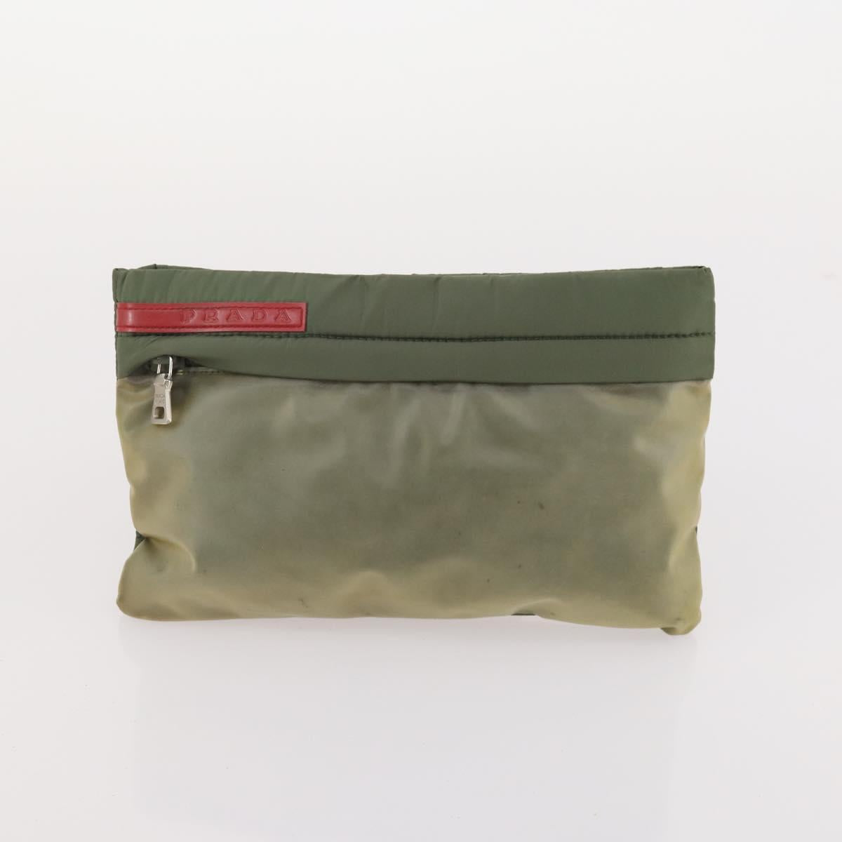 FENDI Gucci PRADA Pecan Canvas Bag Nylon 5 Set Brown Black Green Auth ti3938