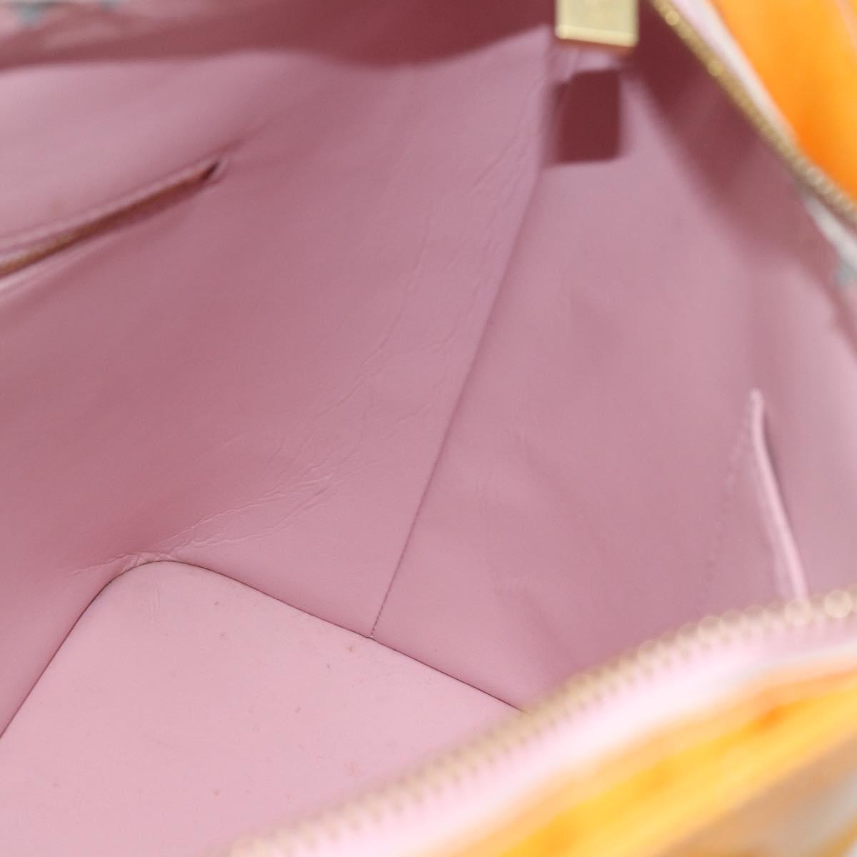 LOUIS VUITTON Monogram Vernis Houston Bag Marshmallow Pink M91302 LV Auth ti3939