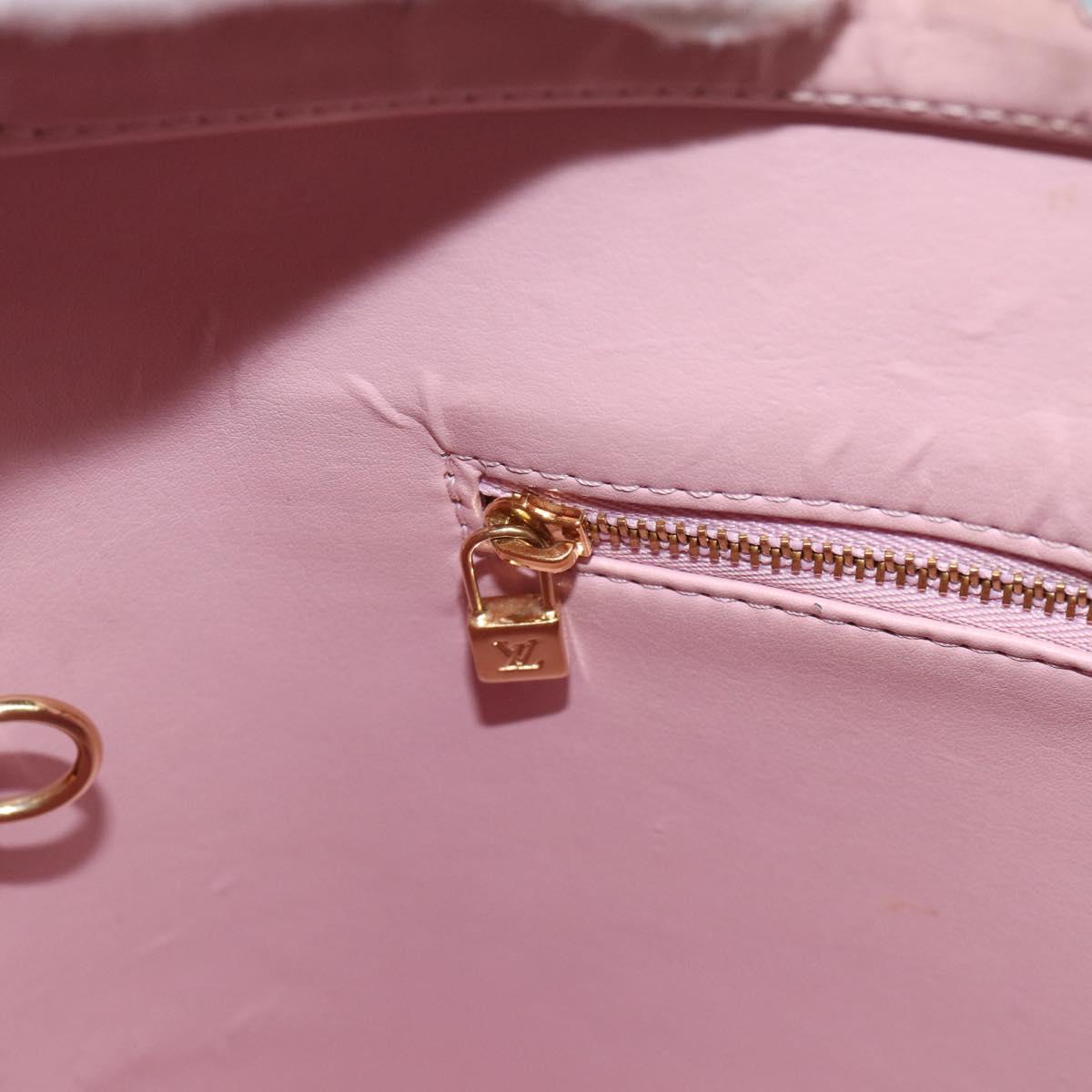 LOUIS VUITTON Monogram Vernis Houston Bag Marshmallow Pink M91302 LV Auth ti3939
