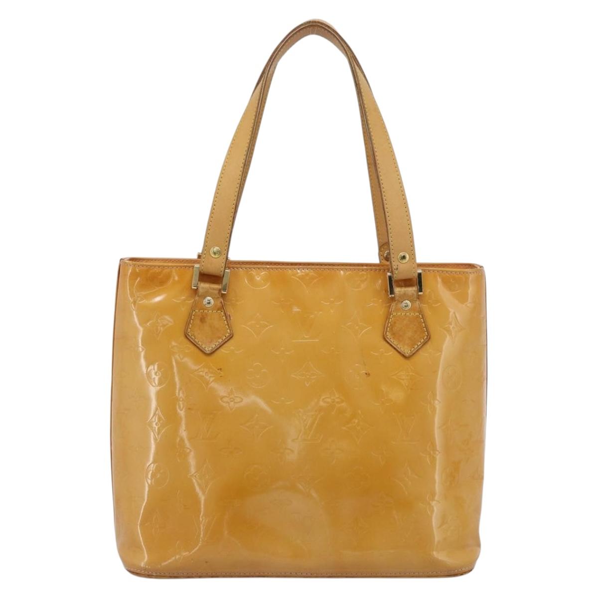 LOUIS VUITTON Monogram Vernis Houston Bag Marshmallow Pink M91302 LV Auth ti3939