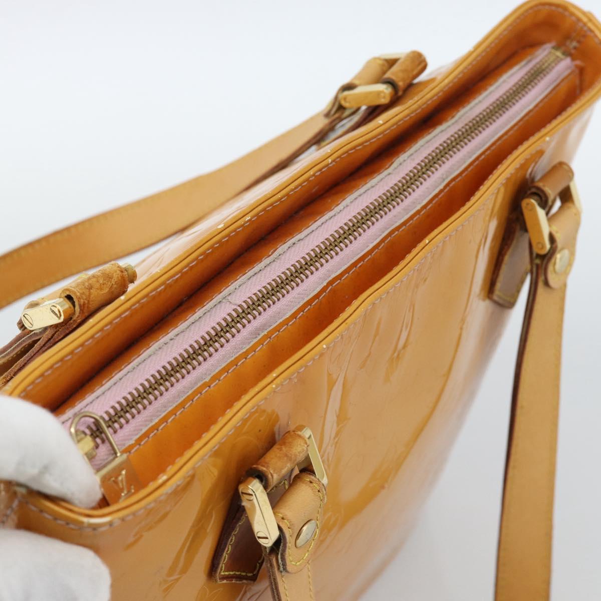 LOUIS VUITTON Monogram Vernis Houston Bag Marshmallow Pink M91302 LV Auth ti3939
