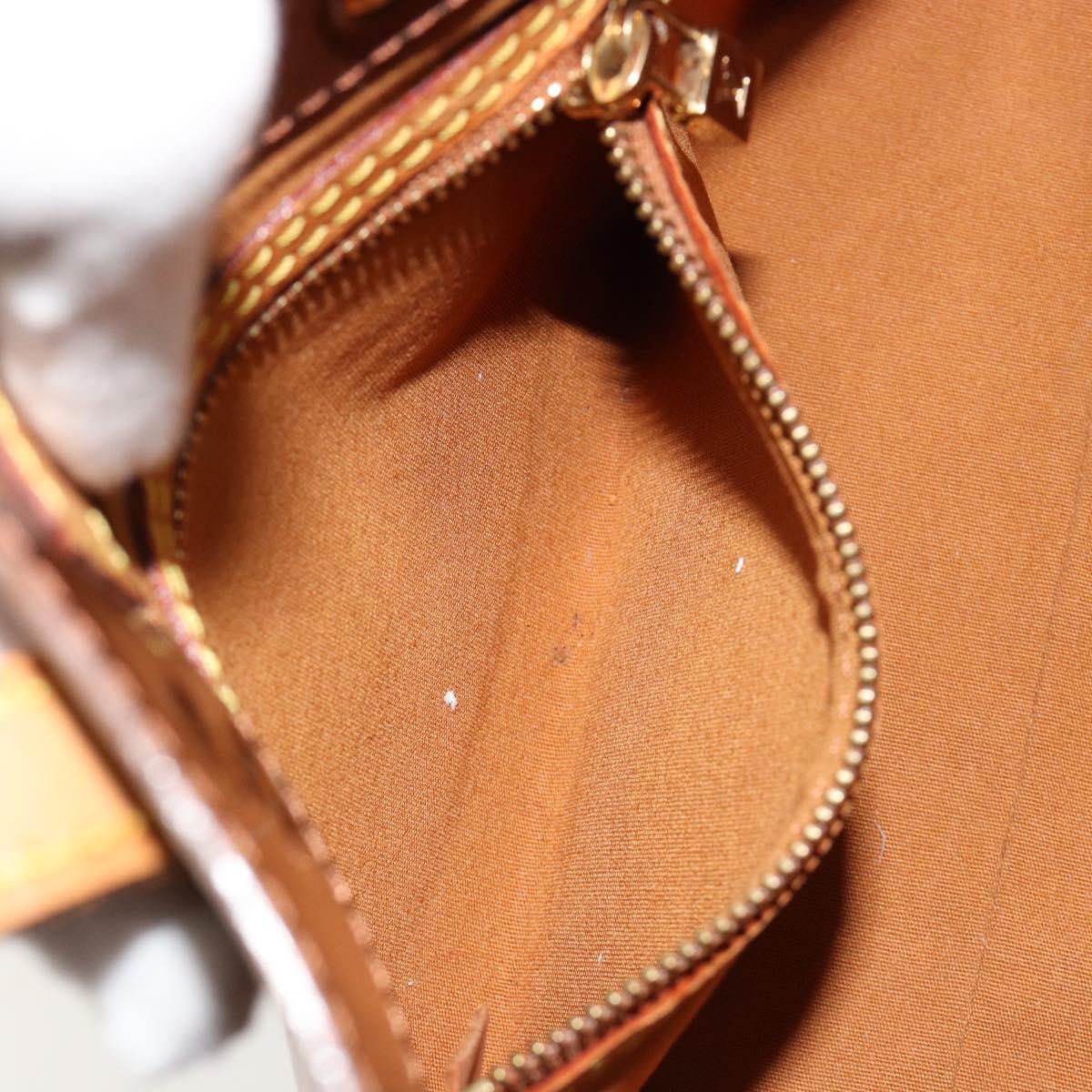 LOUIS VUITTON Monogram Vernis Reade PM Hand Bag Bronze M91146 LV Auth ti3947