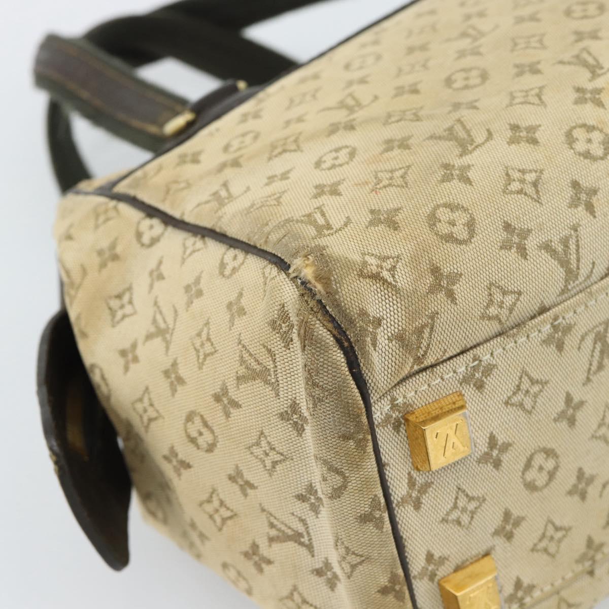 LOUIS VUITTON Monogram Mini Josephine PM Hand Bag Khaki M92215 LV Auth ti3950