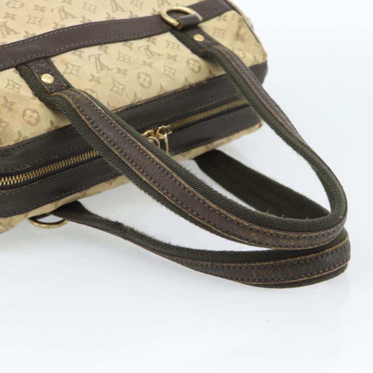LOUIS VUITTON Monogram Mini Josephine PM Hand Bag Khaki M92215 LV Auth ti3950
