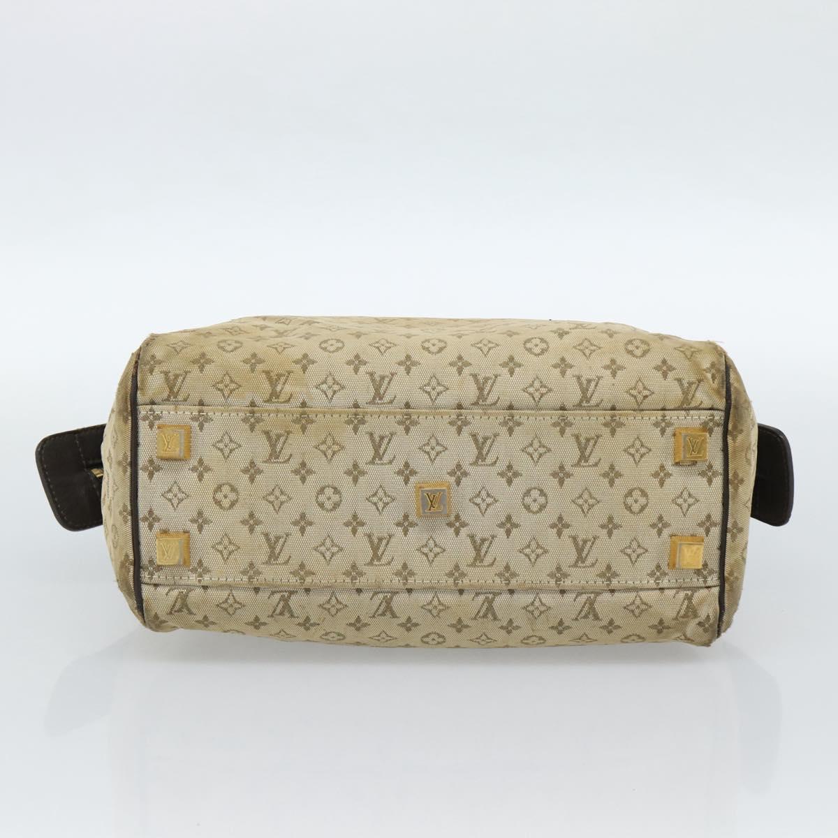 LOUIS VUITTON Monogram Mini Josephine PM Hand Bag Khaki M92215 LV Auth ti3950